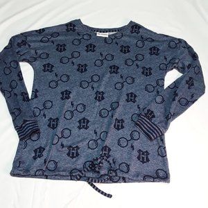 EUC Wizarding World Harry Potter Graphic Long Sleeve Shirt Blue Women S  **F**